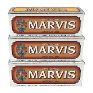 Marvis Toothpaste Ginger Mint 1.3 oz (3 Pack) - NIB Sealed
